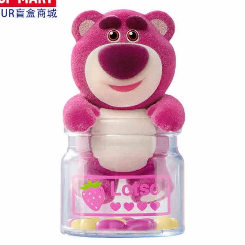 Disney Pixar Lotso Strawberry Bear Fantastic Dating Series Blind Box Tide Play Action  Figures Kawaii Doll Ornament Trendy Gift