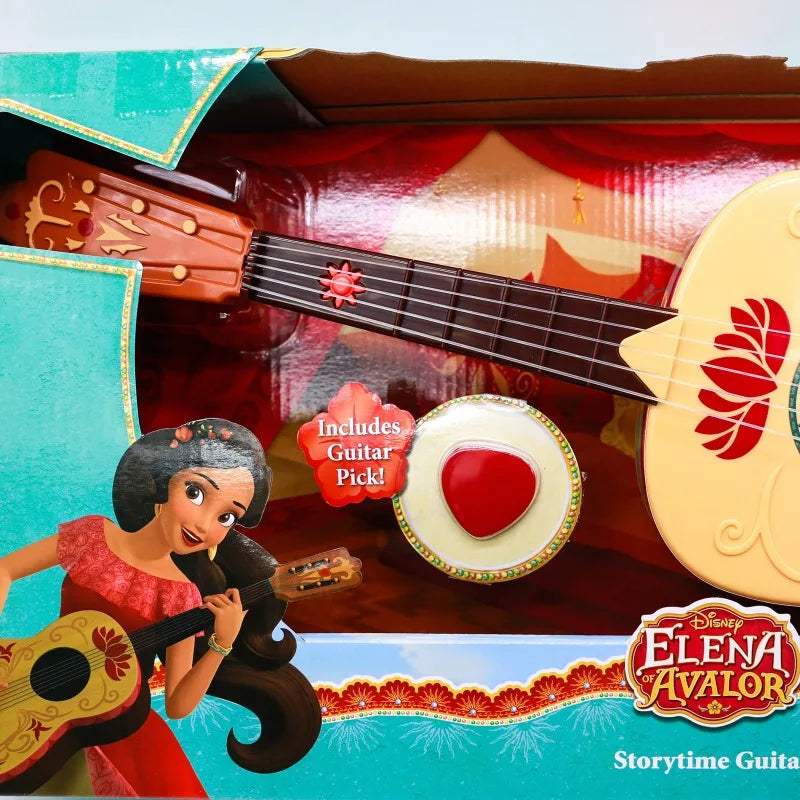 Disney Anime Figure Princess Elena Avalor Cartoon Guitar Model Toy Animation Derivatives Collection Ornament Decoration Kid Gift