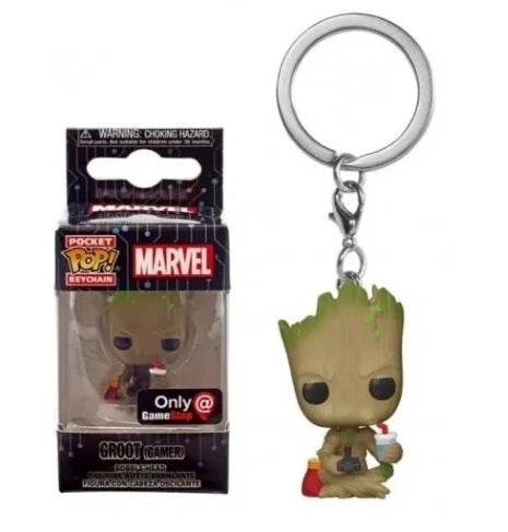 FUNKO Pocket Keychains Guardians of the Galaxy Dancing Groot in Onesie Cheese Puffs Venomized Groot Action Figure Toys Keychains