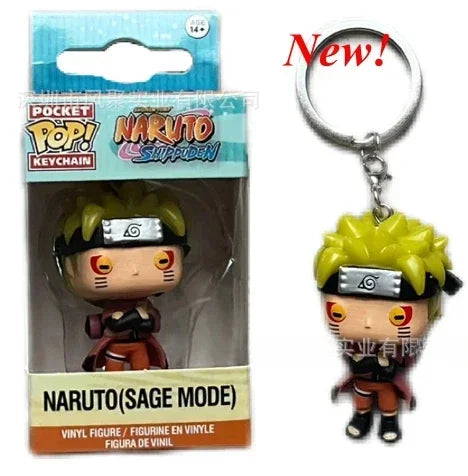 20 styles Funko Narutos KAKASHI Sasuke Kurama anime Action Toys Figures SIX PATH Pain 4cm Keychain Glows in The Dark