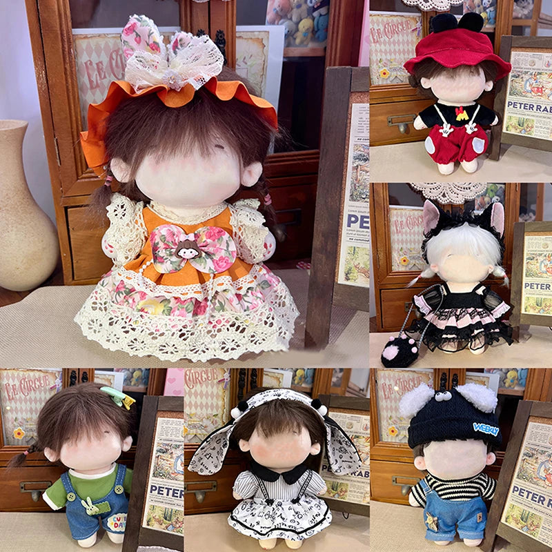 Pretty Dress Clothes For 20cm Cotton Plush Toys Dress Up Clothing Princess Skirt Cute Fresh Princess Dress Set Girls Gift