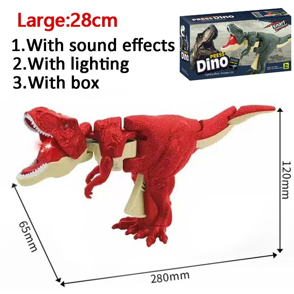 Dinosaur Zazaza Children Hand Press Automatic Swing Bite Simulation Model Tyrannosaurus Rex Dinosaur Toys for Kids Chrismas Gift